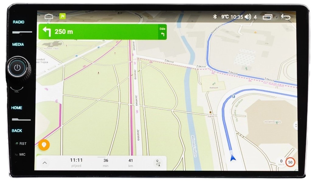 Chytré autorádio everest navigace evtech_cz